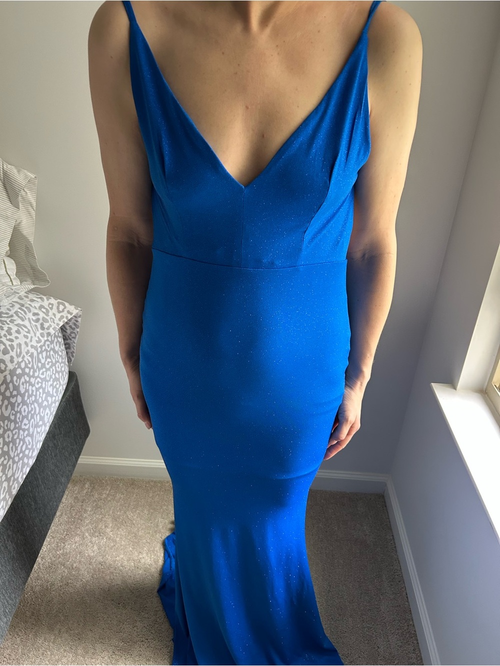 Elegant Blue Sparkle Dress